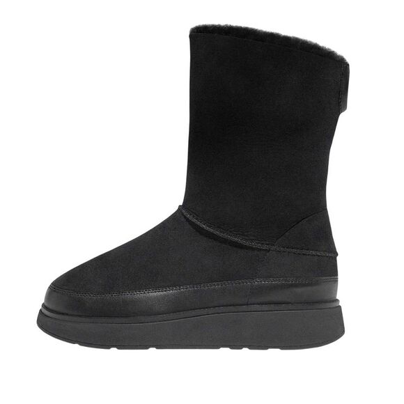 Fit Flop Womens/Ladies Gen-FF Doubleface Leather Shearling Ankle Boots / Black
